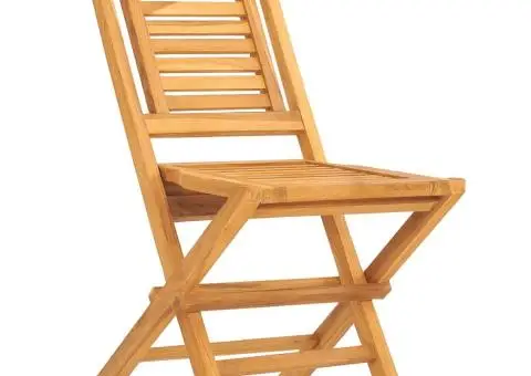 Set masă pentru grădină, lemn masiv de tec, 5 piese - 4/5