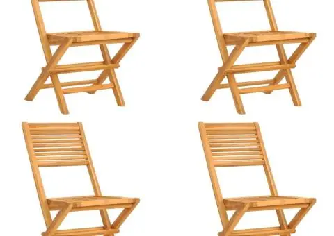 Set masă pentru grădină, lemn masiv de tec, 5 piese - 3/5