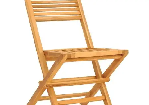 Set masă pentru grădină, lemn masiv de tec, 5 piese - 4/5