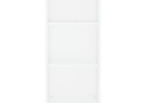 Dulap înalt, alb extralucios, 34,5x32,5x180 cm, lemn prelucrat - 5/5