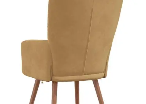 Scaun de relaxare, maro, catifea - 5/5