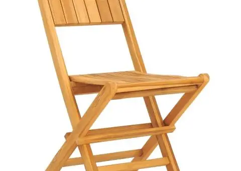 Set masă pentru grădină, lemn masiv de tec, 5 piese - 4/5