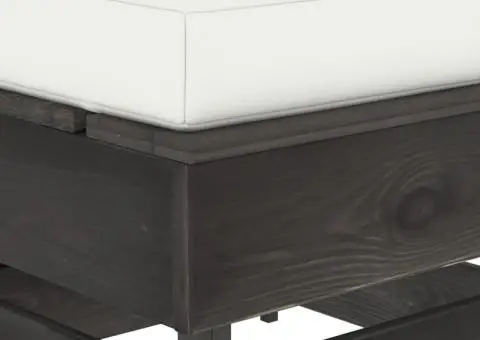 Canapea de mijloc modulară cu perne, gri, lemn impregnat - 5/5