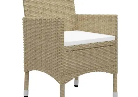 Set mobilier de grădină, 5 piese, bej - 3/5