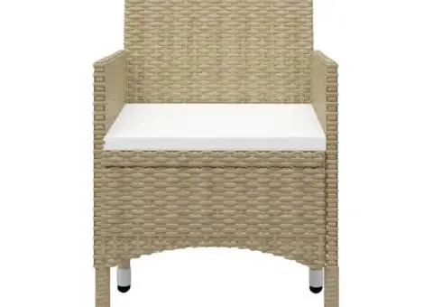 Set mobilier de grădină, 5 piese, bej - 4/5