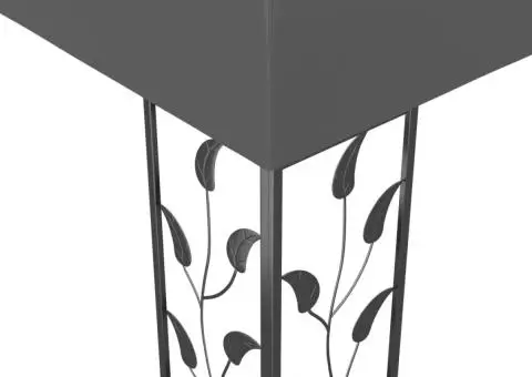 Pavilion cu șir de lumini LED, antracit, 3x3 m - 5/5