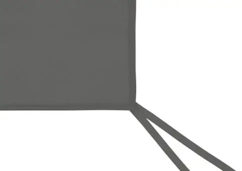 Perete lateral foișor cu ferestre, 6x2 m, antracit - 3/4