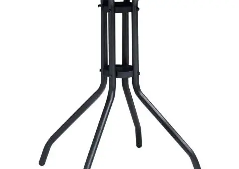 Set mobilier bistro, 3 piese, negru și antracit - 2/5