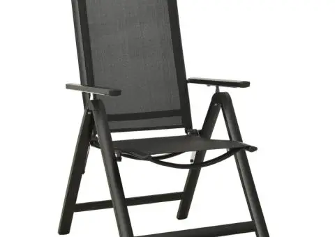 Set mobilier bistro, 3 piese, negru și antracit - 4/5