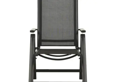 Set mobilier bistro, 3 piese, negru și antracit - 5/5