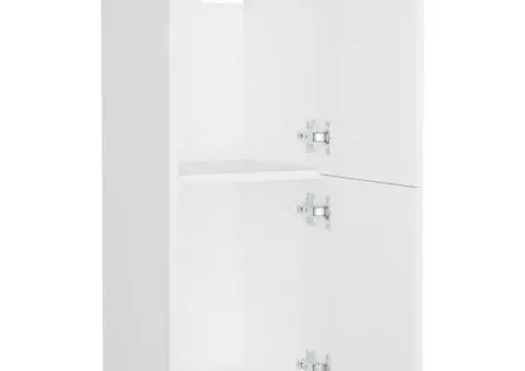 Set mobilier de baie, alb, lemn prelucrat - 5/5