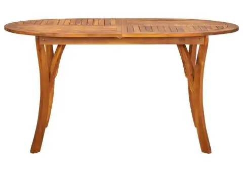 Set de masă pentru grădină, 5 piese, negru - 3/5