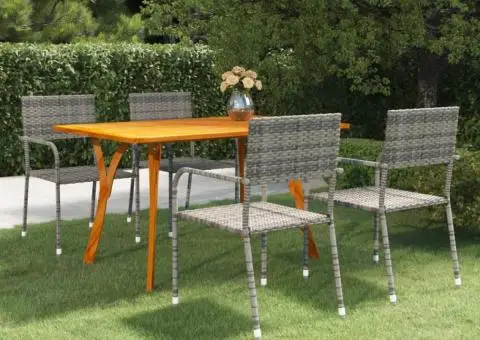 Set mobilier de grădină, 5 piese, antracit - 1/5