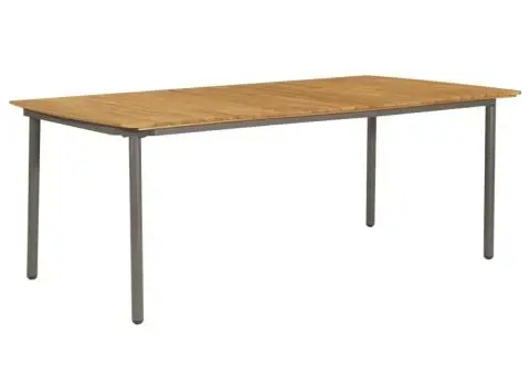 Set mobilier de grădină, 7 piese, antracit, poliratan - 5/5