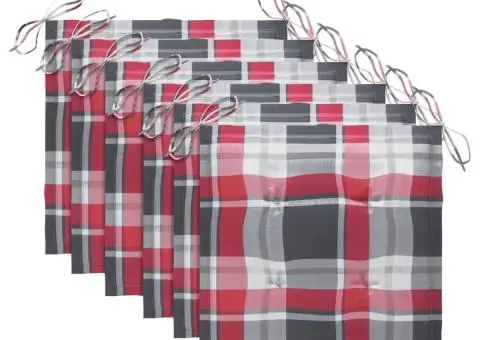 Scaune de grădină pliabile cu perne, 6 buc., lemn masiv de tec - 5/5