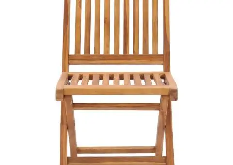 Scaune grădină pliabile cu perne, 6 buc, lemn masiv de tec - 5/5