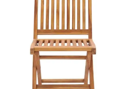 Scaune pliabile de grădină cu perne, 8 buc., lemn masiv de tec - 5/5