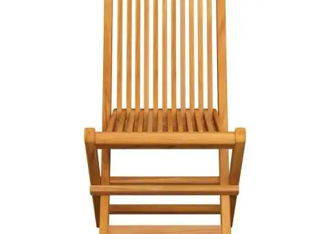 Scaune de grădină cu perne bej, 8 buc., lemn masiv de tec - 4/5