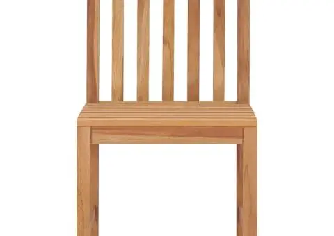 Scaune de grădină cu perne, 4 buc., lemn masiv de tec - 4/5