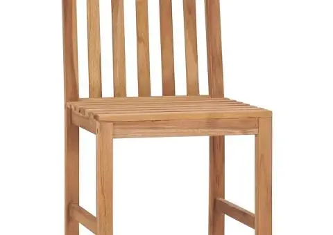 Scaune de grădină cu perne, 8 buc., lemn masiv de tec - 3/5