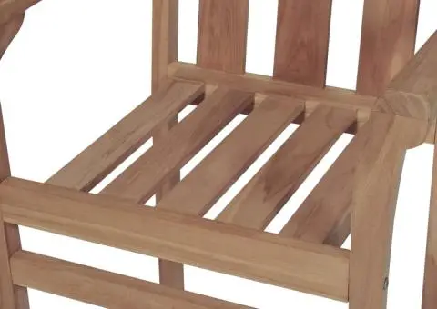 Scaune de grădină stivuibile, 8 buc., lemn masiv de tec - 4/5