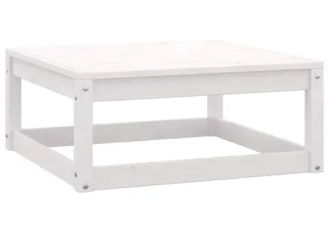 Set mobilier grădină cu perne, 8 piese, alb, lemn masiv de pin - 5/5