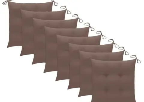 Scaune pliabile de exterior cu perne, 8 buc., lemn masiv acacia - 5/5