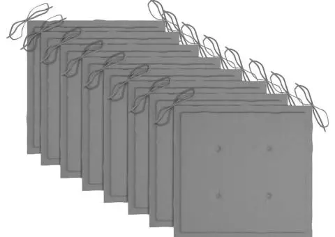 Scaune pliabile de exterior cu perne, 8 buc., lemn masiv acacia - 5/5