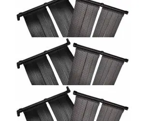 vidaXL Panou încălzitor solar pentru piscină, 6 buc., 80x620 cm