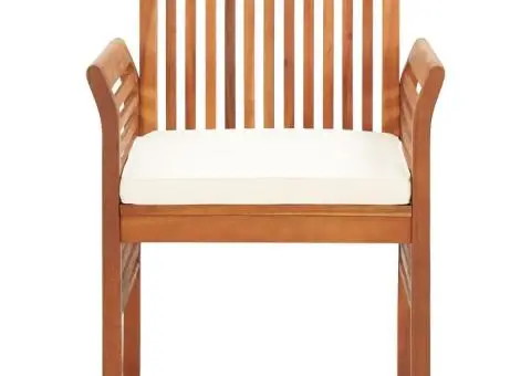 Scaune de grădină cu perne, 8 buc., lemn masiv de acacia - 2/5