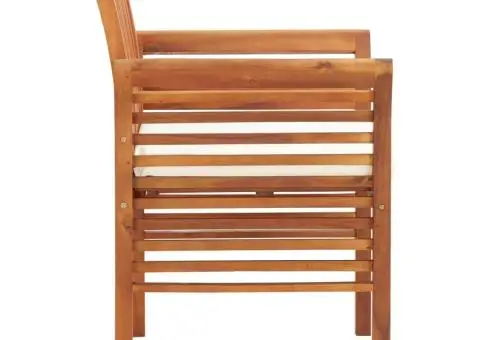 Scaune de grădină cu perne, 8 buc., lemn masiv de acacia - 3/5