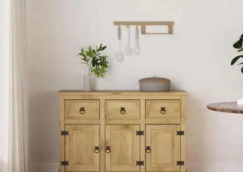 Servantă Corona, 115x43x79,5 cm, lemn masiv de pin mexican - 1/5