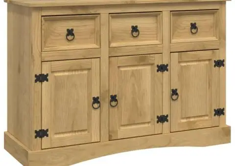 Servantă Corona, 115x43x79,5 cm, lemn masiv de pin mexican - 2/5