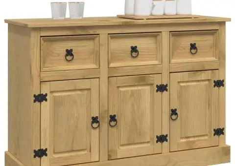 Servantă Corona, 115x43x79,5 cm, lemn masiv de pin mexican - 3/5