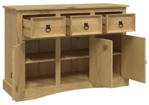 Servantă Corona, 115x43x79,5 cm, lemn masiv de pin mexican - 5/5
