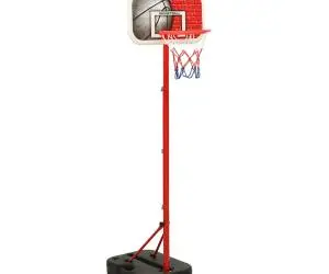 vidaXL Set de joc de baschet portabil, reglabil, 138,5-166 cm