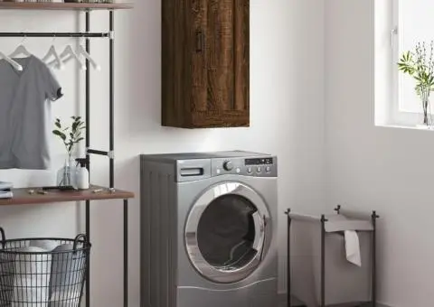 Dulap de perete, maro stejar, 34,5x34x90 cm, lemn prelucrat - 1/5