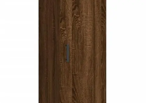 Dulap de perete, maro stejar, 34,5x34x90 cm, lemn prelucrat - 2/5