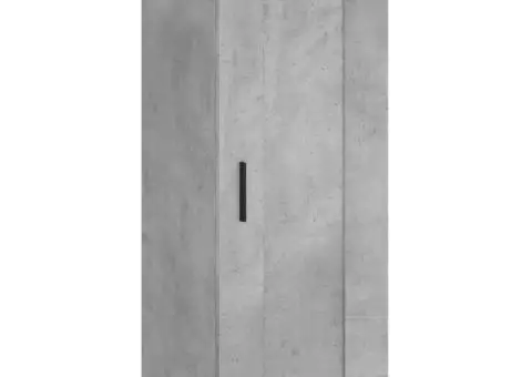 Dulap de perete, gri beton, 34,5x34x90 cm, lemn prelucrat - 2/5
