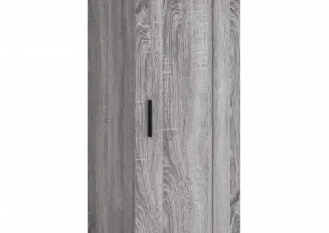 Dulap de perete, gri sonoma, 34,5x34x90 cm, lemn prelucrat - 2/5