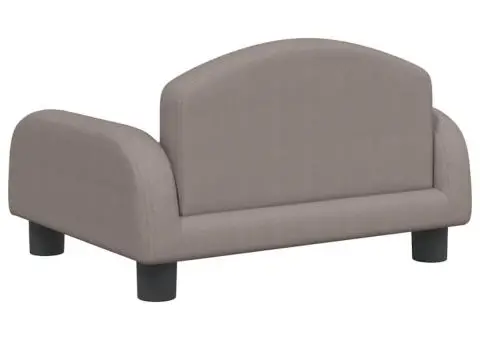 Canapea pentru copii, gri taupe, 50x40x30 cm, material textil - 5/5