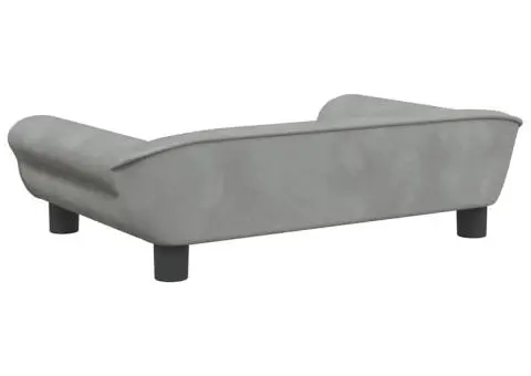 Canapea pentru copii, gri deschis, 70x45x26 cm, catifea - 5/5