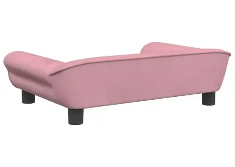 Canapea pentru copii, roz, 70x45x26 cm, catifea - 5/5
