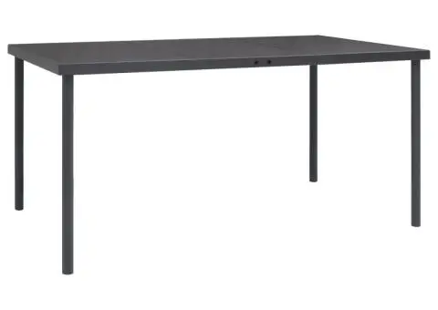 Set mobilier de grădină, 7 piese, negru, oțel și textilenă - 4/5