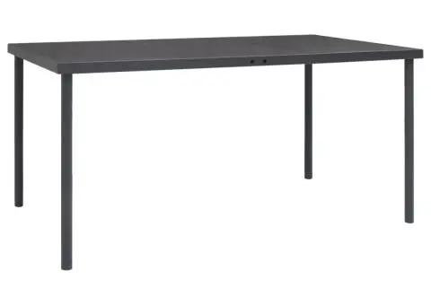 Set mobilier de grădină, 5 piese, negru, oțel și textilenă - 4/5