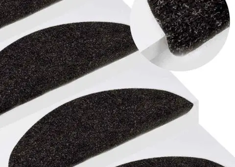 Covorașe scări autoadezive, 15 buc, antracit, 56x17x3 cm - 1/5