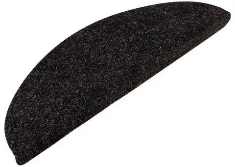 Covorașe scări autoadezive, 15 buc, antracit, 56x17x3 cm - 3/5