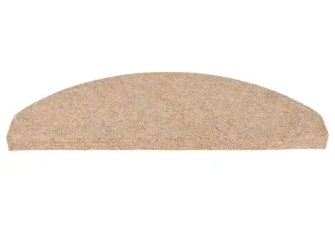 Covorașe scări autoadezive, 15 buc., bej, 65x22,5x3,5 cm - 4/5