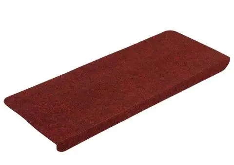 Covorașe scări autoadezive, 15 buc., roșu, 65x24,5x3,5 cm - 3/5