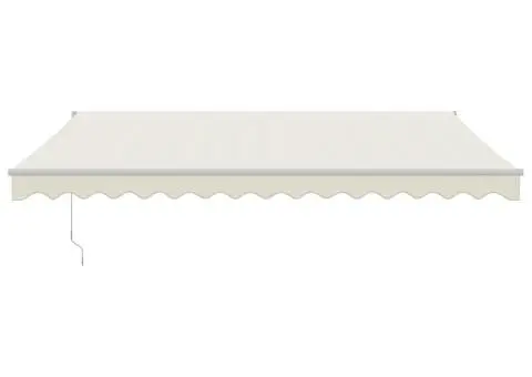 Copertină retractabilă, crem, 4x3 m, textil și aluminiu - 3/5